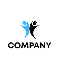 Obraz premium people education logo