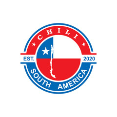 Chile Map Vector , Country Logo