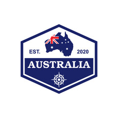 Australia Map Vector , Country Logo