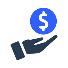 Money donation icon