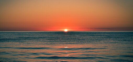 Sunset over Lake Michigan 