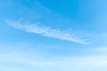 Naklejka na ściany i meble Cloud on clear blue sky