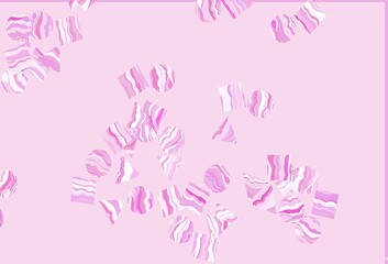 Light Pink vector pattern in polygonal style with circles.
