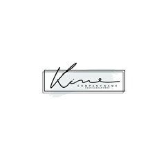 Initial KI Handwriting, Wedding Monogram Logo Design, Modern Minimalistic and Floral templates for Invitation cards	

