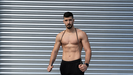 Obraz premium Personal Fitness young good looking Instructor