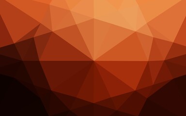 Fototapeta premium Dark Red, Yellow vector shining hexagonal template.