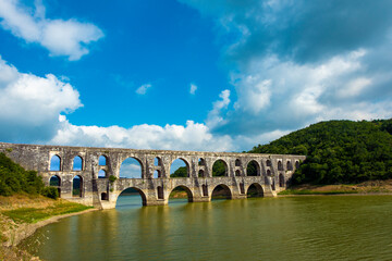Fototapeta premium The Maglova Aqueduct built by Master Ottoman Architect Sinan Istanbul Turkey