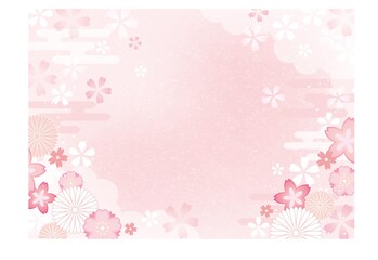 桜の背景素材_和柄