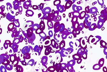 Fototapeta na wymiar Light Purple vector template with circles.
