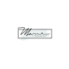 Initial MA Handwriting, Wedding Monogram Logo Design, Modern Minimalistic and Floral templates for Invitation cards	
