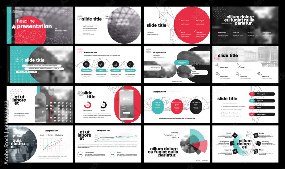 Poster geometric graphic design project proposal presentation. infographic slide template. for use in prese