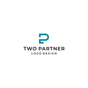 Modern, clean and original logo about the number 2 and the letter P on a white background.
EPS10, Vector.