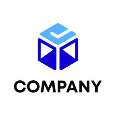 Fototapeta premium box check logo design
