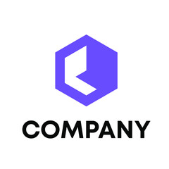 P Hexagon logo design