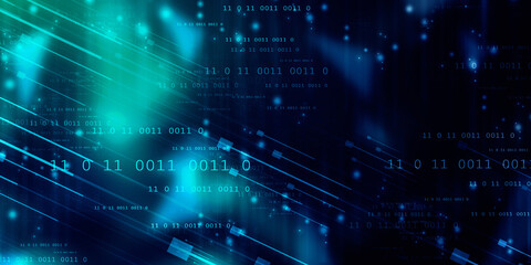 2d illustration Abstract futuristic electronic circuit technology background