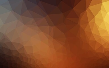 Dark Orange vector polygonal pattern.