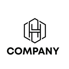 letter H with hexagon logo