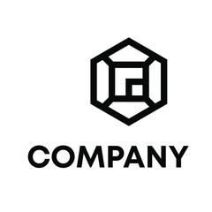 abstract hexagon logo