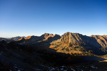 sunset in the mountains
