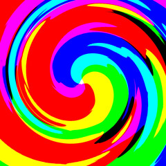 colorful abstract background in the form of a spiral