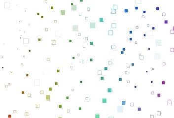 Light Multicolor, Rainbow vector background with rectangles.