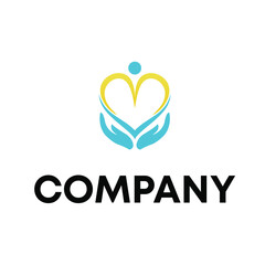 heart with hand logo