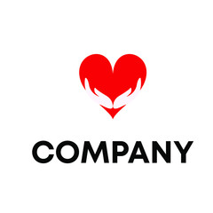 heart with hand logo