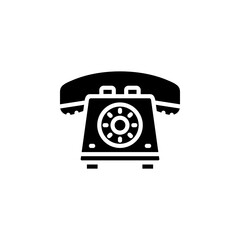 phone vector icon solid style. Perfect for website, application, commerce, presentation, logo and more. simple, thin and modern solid icon