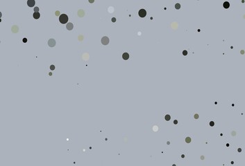 Light Black vector texture with disks.