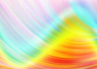 Obraz premium Light Multicolor, Rainbow vector pattern with liquid shapes.