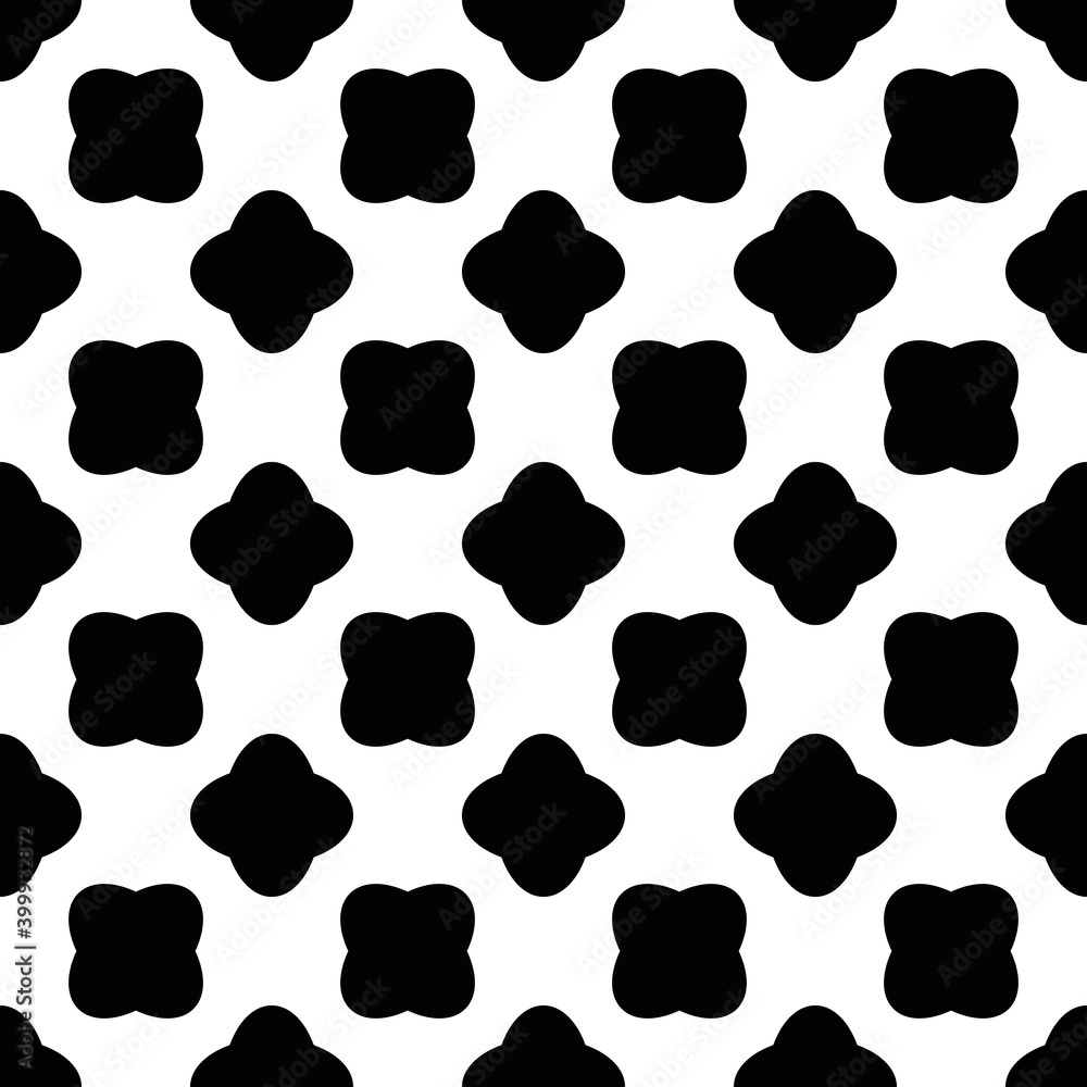 Poster abstract seamless pattern ol rounded shapes