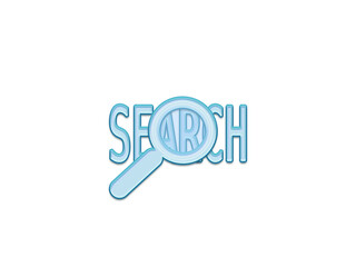 Magnifying glass with textsSearch