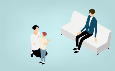 アイソメトリック、LGBT、性の多様性のひとつ、ゲイカップルの子育て