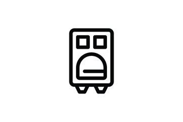 Kitchen Outline Icon - Fridge