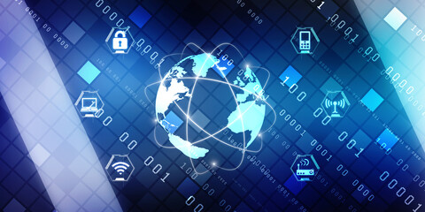 Digital Abstract technology background,2d illustration