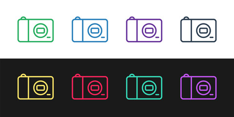 Grunge Photo camera icon isolated on white background. Foto camera icon. Monochrome vintage drawing. Vector.