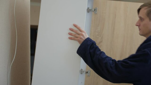 Man safety violation home furniture tip over wardrobe falls