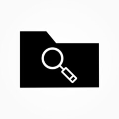 folder with magnifying glass icon