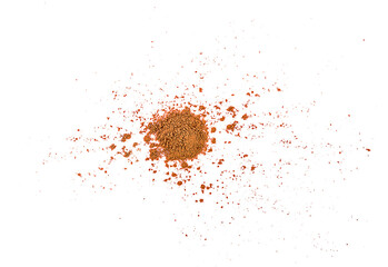 cocoa powder on a white background,isolated