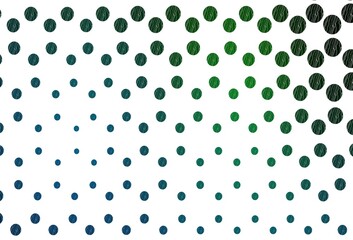 Light blue, green vector texture with disks.