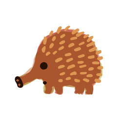 Illustration of Echidna. Hand drawn vector illustration. Cute Illustrations For Kids