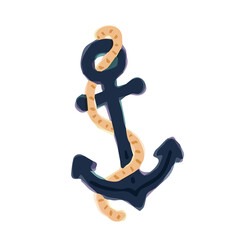 Illustration of Anchor. Hand drawn vector illustration. Cute Illustrations For Kids