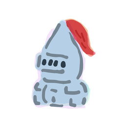 Illustration of Armor. Hand drawn vector illustration. Cute Illustrations For Kids