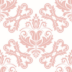 Orient classic pattern. Seamless abstract background with vintage elements. Orient pink background. Ornament for wallpaper and packaging