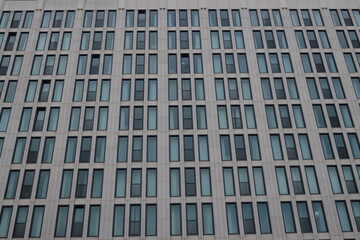 Windows on modern office building 