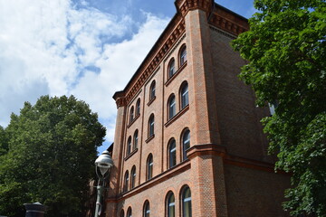 Fototapeta premium Brick old building in Germany