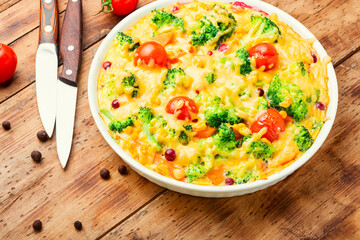Delicious vegetable casserole