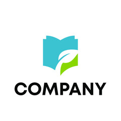 leaf with book logo