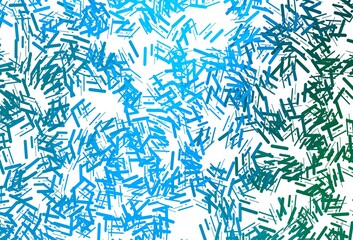Dark blue, green vector backdrop with long lines.