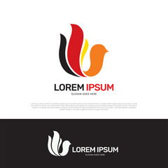 Bird logo icon design